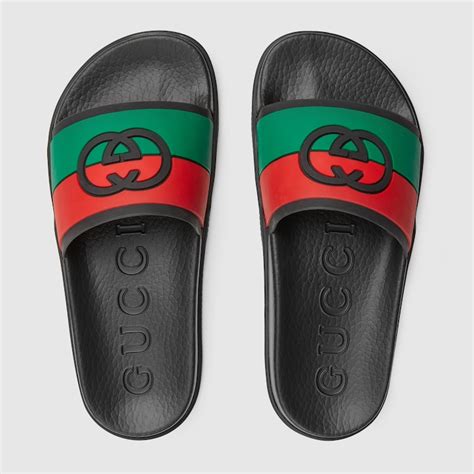 womens rubber gucci slides|gucci slides women size 9.